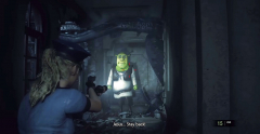 Shrek as Mr. X